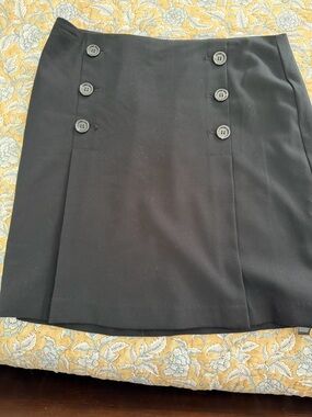 Marks & Spencer Midi Skirt in Deep Purple and Black